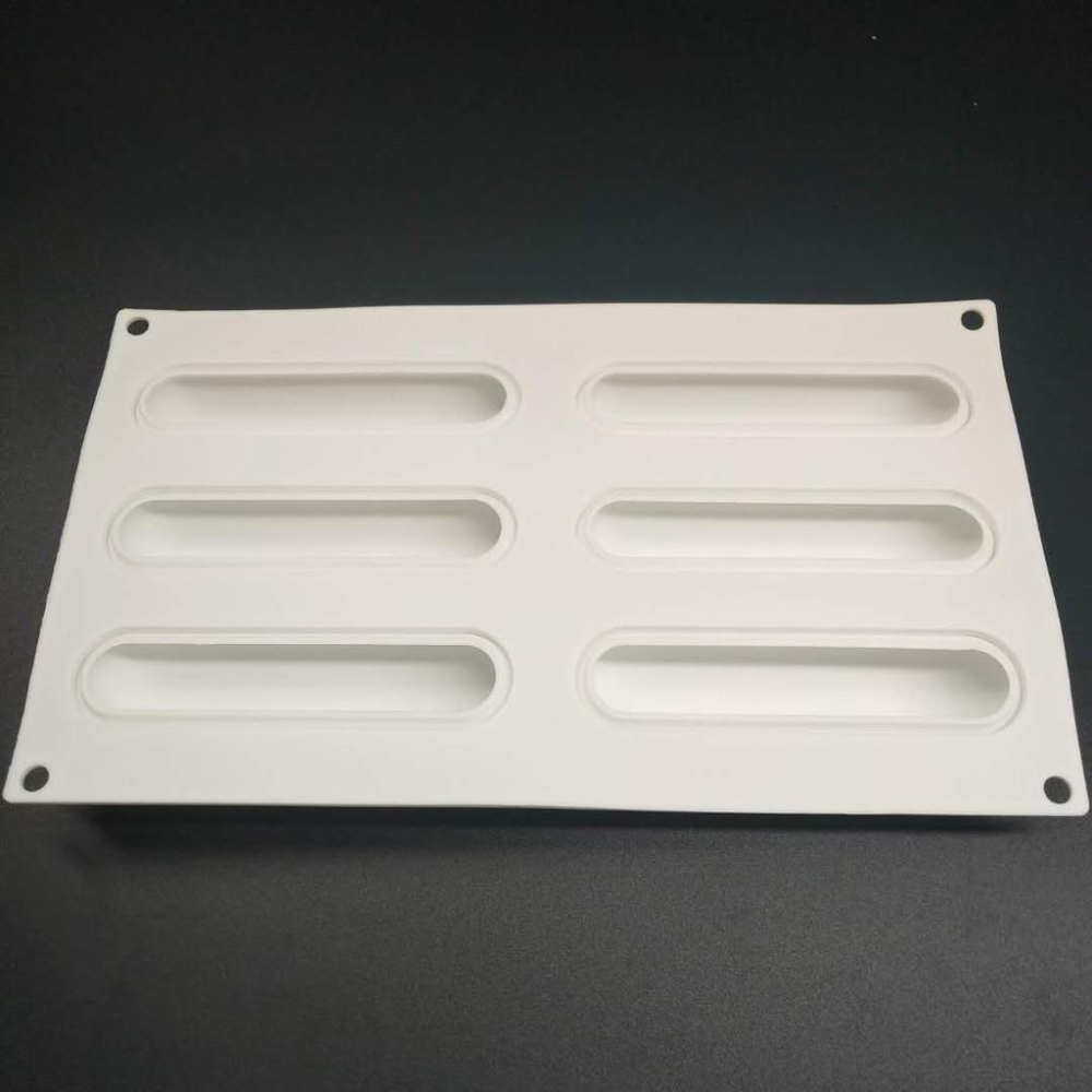 臺灣現貨6連長條餅乾慕斯矽膠蛋糕模具silicone cake慕斯模法式甜品烘焙模具（艺）-細節圖4