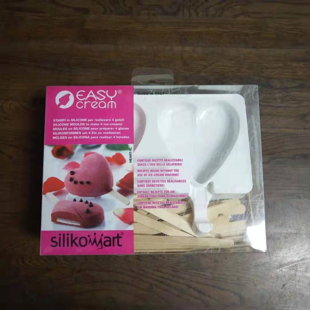 臺灣現貨 歐思麥烘焙義大利Silikomart 2連心型愛心雪糕模 2入矽膠模烘焙模具-細節圖5