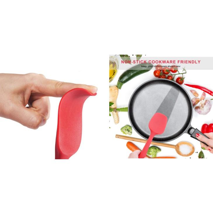 臺灣現貨矽膠刮刀6件套蛋糕抹刀油刷子矽膠廚具套裝耐高溫烘焙工具套裝（聚）-細節圖5