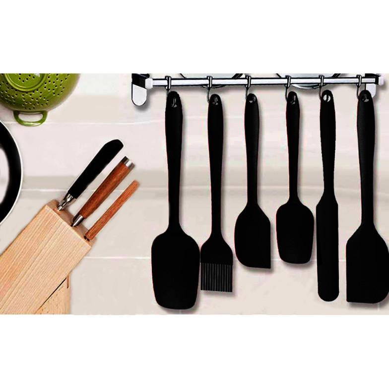 臺灣現貨矽膠刮刀6件套蛋糕抹刀油刷子矽膠廚具套裝耐高溫烘焙工具套裝（聚）-細節圖7