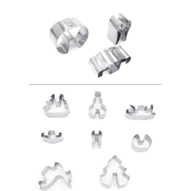 烘焙工具大号圣诞节饼干模 3D立体饼干切模 不锈钢曲奇饼干模8件套-細節圖8