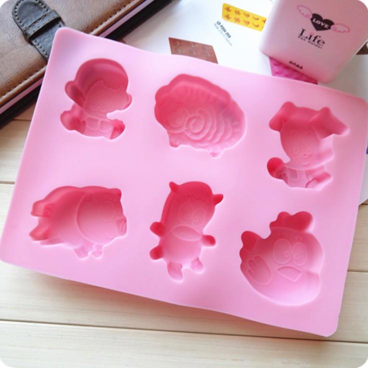 臺灣現貨  十二生肖矽膠蛋糕模具 矽膠蛋糕模具 石膏娃娃模具 DIY（协）-細節圖6