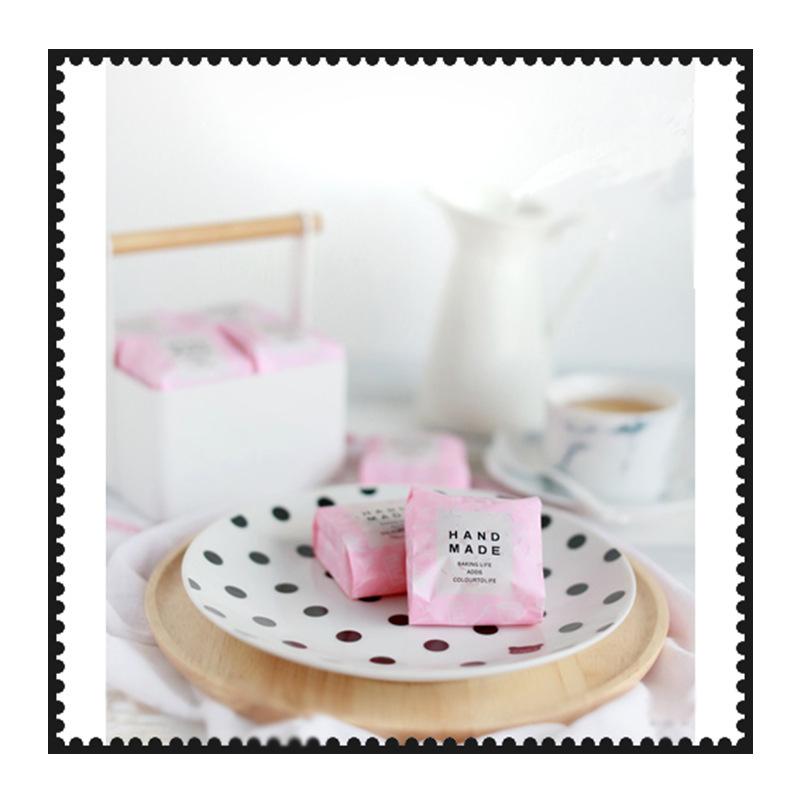 臺灣現貨 歐思麥烘焙英文平口側立機封磨砂平口袋/糖果餅乾袋/月餅機封袋50個-細節圖3