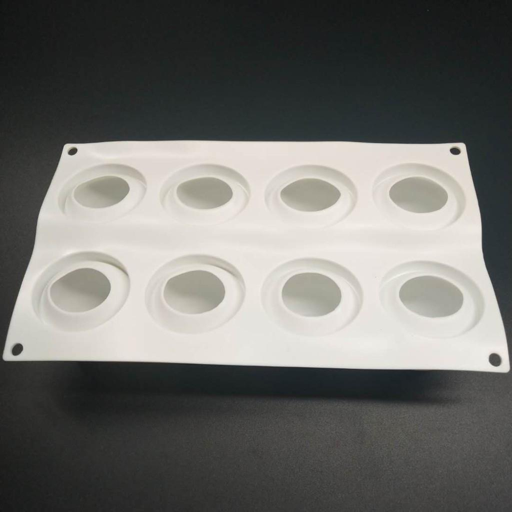 臺灣現貨8連蘋果慕斯蛋糕模 DIY烘焙模 矽膠翻糖模具 戚風蛋糕慕斯模（艺）-細節圖4