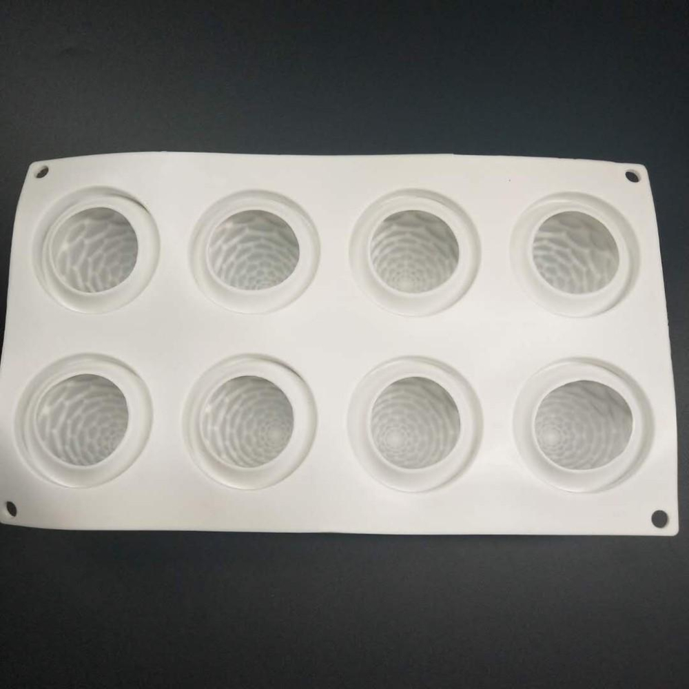 臺灣現貨8連松果慕斯矽膠蛋糕模具DIY烘焙法式甜品模爆款蛋糕模具（艺）-細節圖4