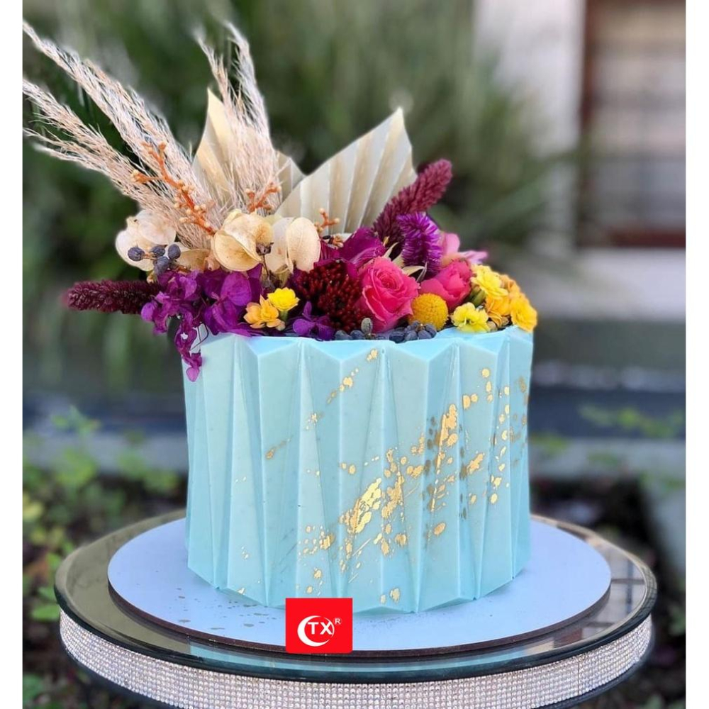 臺灣出貨 現貨 歐思麥烘焙 透明塑膠折紙慕斯蛋糕模具 巧克力蛋糕模	烘培工具diy翻糖模具（彤）-細節圖2