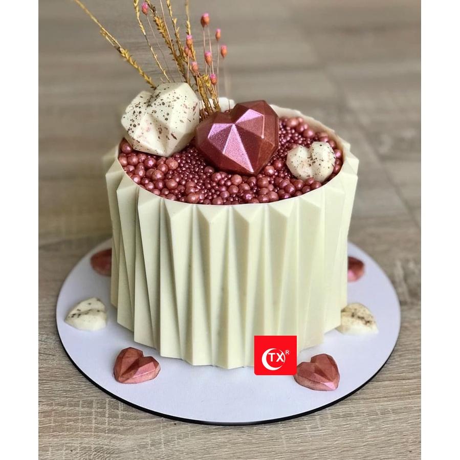 臺灣出貨 現貨 歐思麥烘焙 透明塑膠折紙慕斯蛋糕模具 巧克力蛋糕模	烘培工具diy翻糖模具（彤）-細節圖6