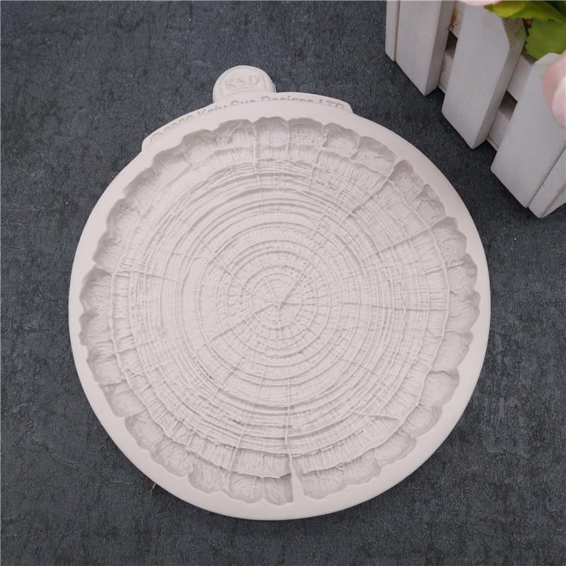 臺灣現貨 歐思麥烘焙新款烘焙工具 樹樁年輪 巧克力模 翻糖巧克力蛋糕矽膠模具（恩）-細節圖5