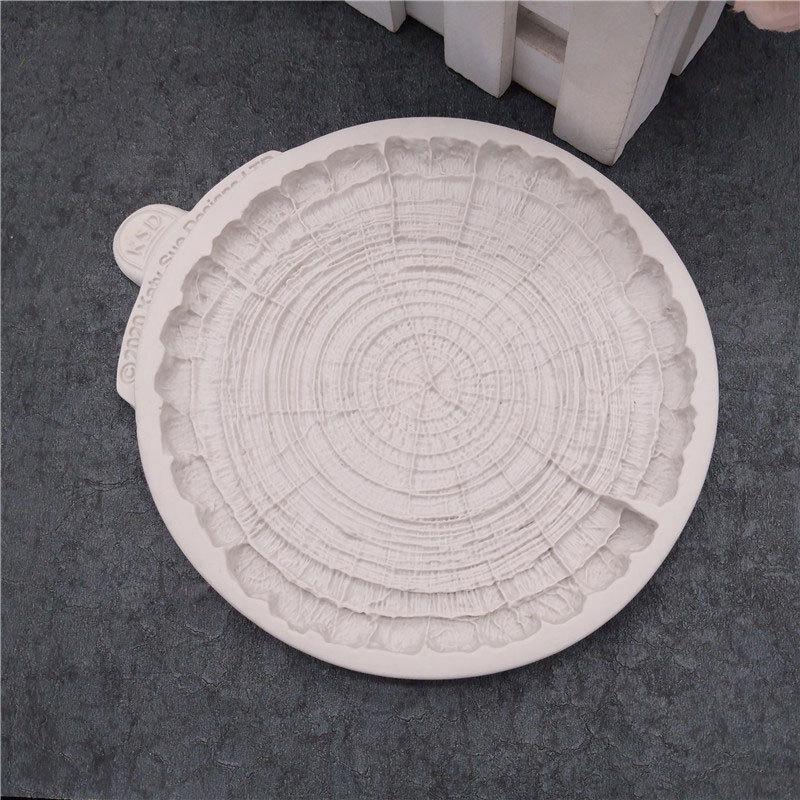 臺灣現貨 歐思麥烘焙新款烘焙工具 樹樁年輪 巧克力模 翻糖巧克力蛋糕矽膠模具（恩）-細節圖6