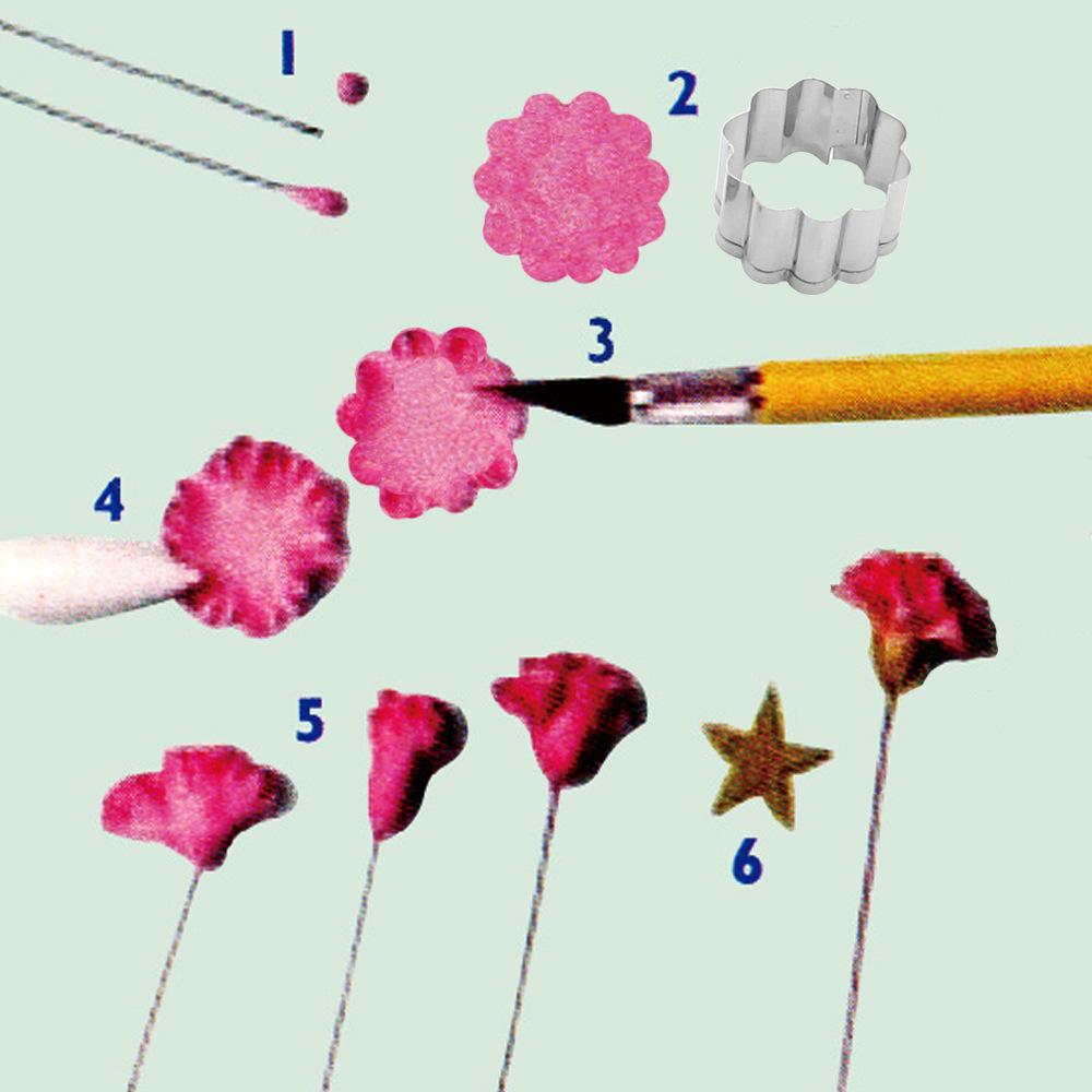 臺灣現貨 歐思麥烘焙7款26件套翻糖糖花切模套裝 奧斯丁玫瑰牡丹康乃馨馬蹄蓮等組合切模（贝）-細節圖9