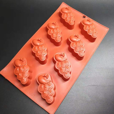 臺灣現貨 磚紅色矽膠蛋糕模 慕斯模具 巧克力模DIY多孔烘焙模輕薄款YW2010（群）