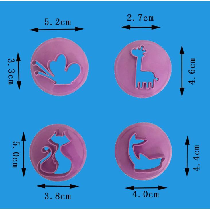 臺灣現貨 新到貨動物雙面切模 餅乾裝飾用具蛋糕diy工具 塑膠注塑蛋糕模 (库)-細節圖2
