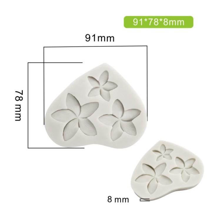 臺灣現貨 新款模擬雞蛋花矽膠模具 3D翻糖蛋糕模具 粘土silicone cake mold（艺）-細節圖3