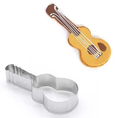 臺灣現貨 歐思麥烘焙小提琴造型不銹鋼餅乾模具 音樂元素切模 粘土軟陶造型工具 7050（米）