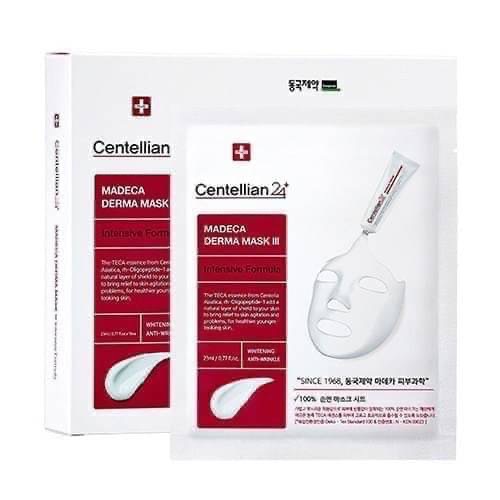 韓國CENTELLIAN 24 特效抗敏煥白淡斑營養面膜DERMA MASK Ⅲ Intensive Formula 2-細節圖4