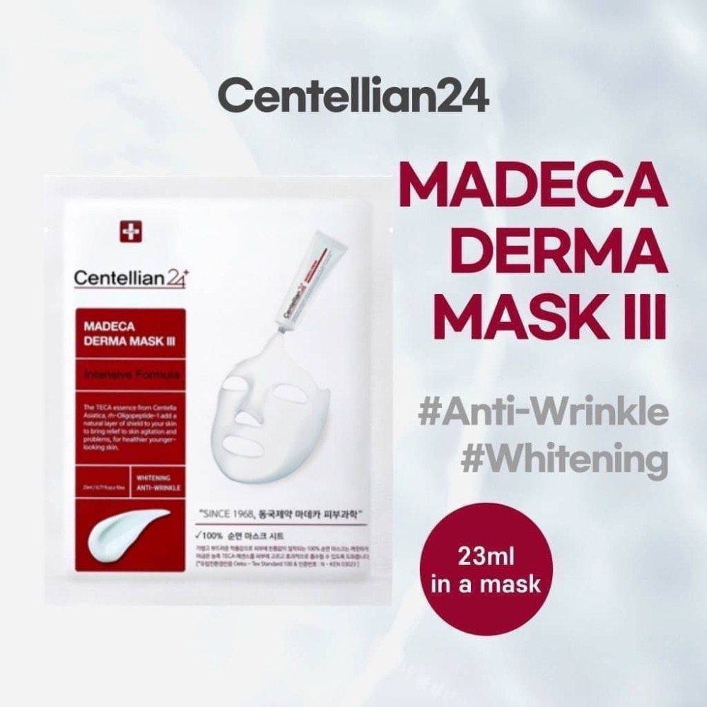 韓國CENTELLIAN 24 特效抗敏煥白淡斑營養面膜DERMA MASK Ⅲ Intensive Formula 2-細節圖5