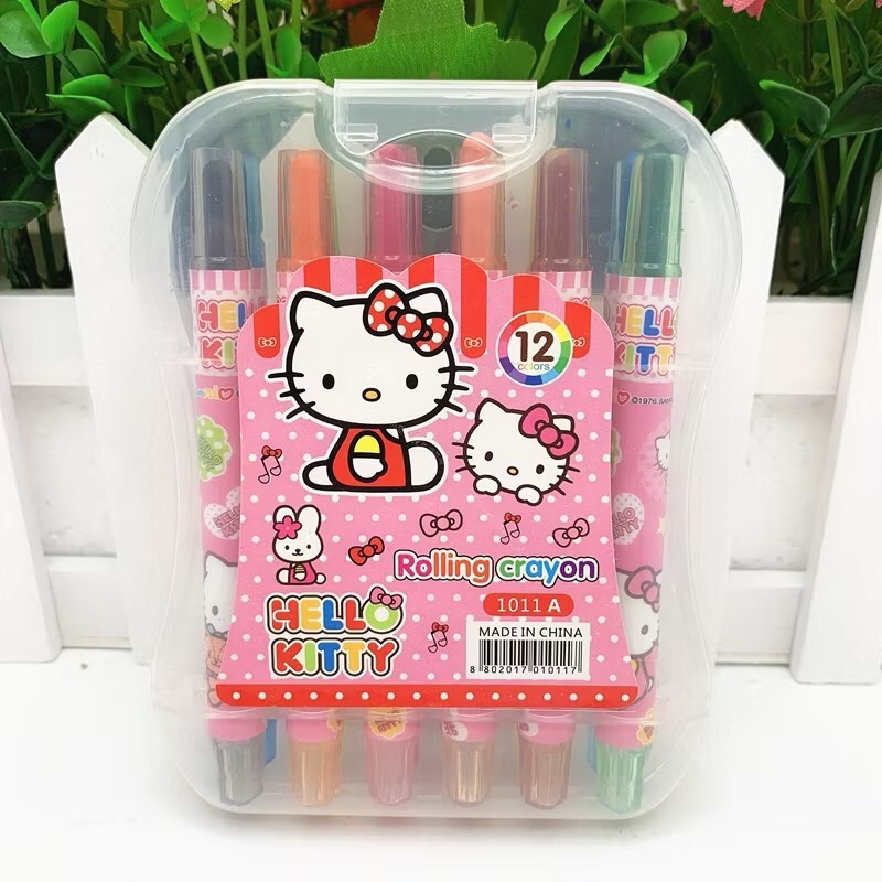 📣台灣現貨/12色旋轉蠟筆🖍️畫畫文具/兒童節禮物🎁-規格圖5