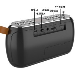 金萊卡J37便捷式藍牙音箱插卡USB隨身碟晨練戶外唱戲機收音機-細節圖10