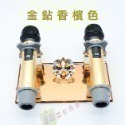 臺灣現貨：免費刻字水晶話筒架麥克風平放支架KTV用品桌面無線話筒座用品-規格圖7