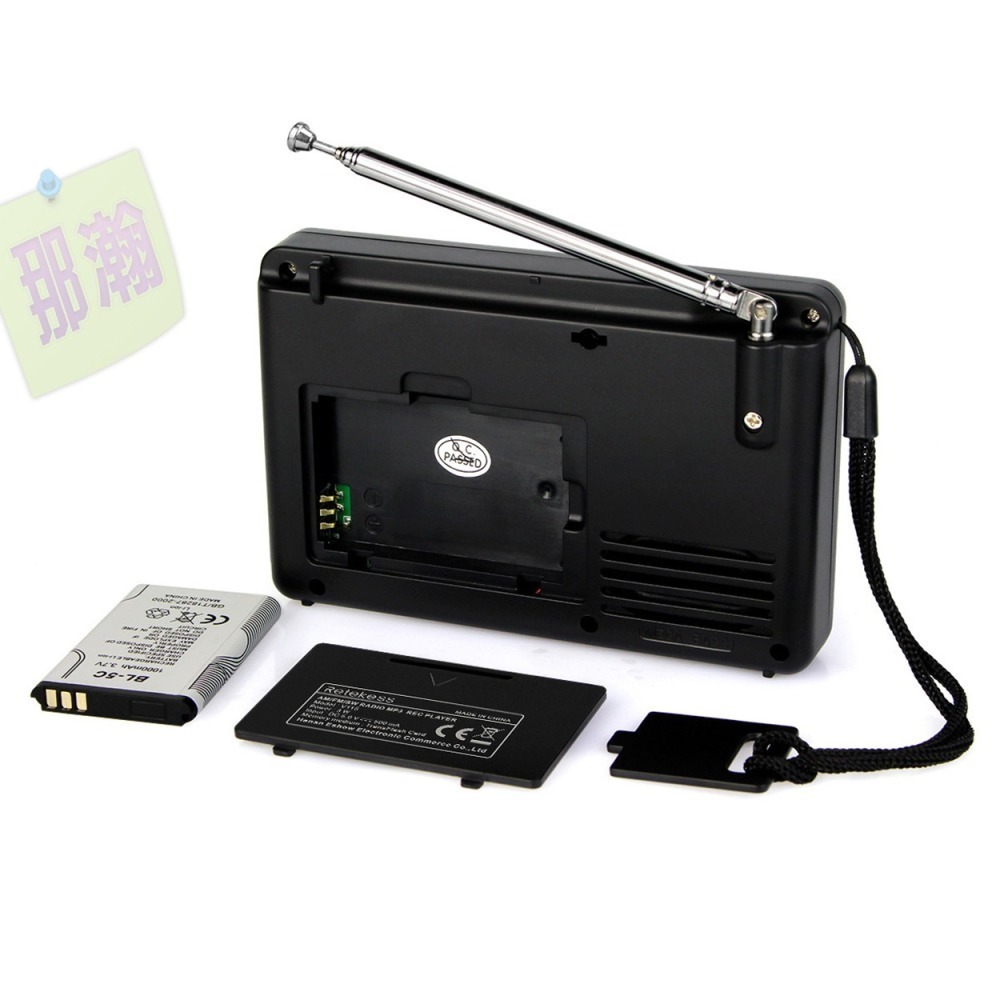 臺灣出貨：Retekess V-115收音機 全波段收音錄音機FM AM 攜帶型MP3播放器-細節圖5