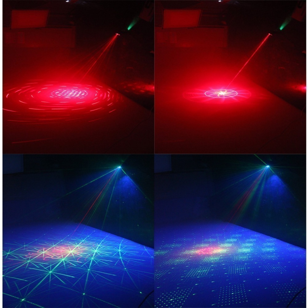 臺灣出貨：聲控Disco激光燈LED激光舞檯燈3孔60圖星空投影燈KTV閃光燈DJ舞檯燈-細節圖2