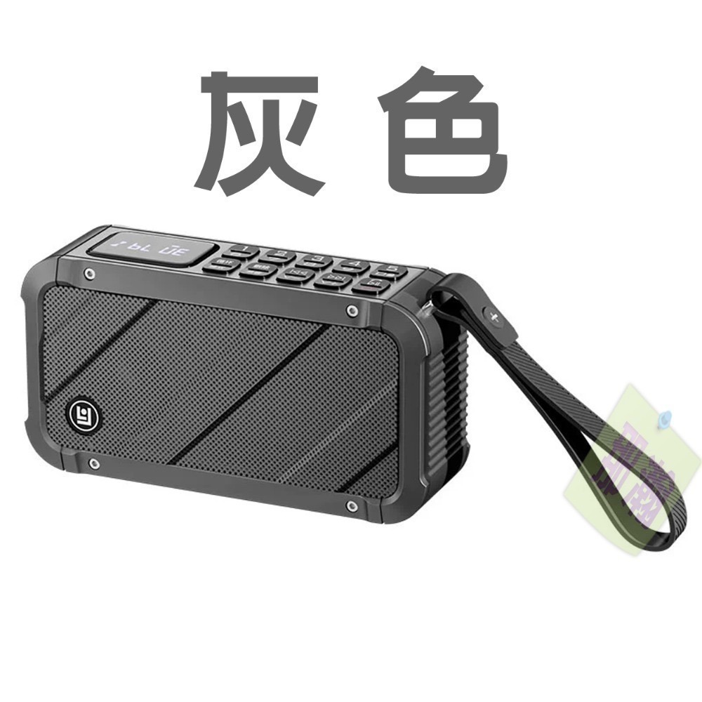 快速出貨：琅韵D82 藍牙無線音響FM收音機可拆卸電池錄音便攜插卡耳機U盤收音機播放器-規格圖9