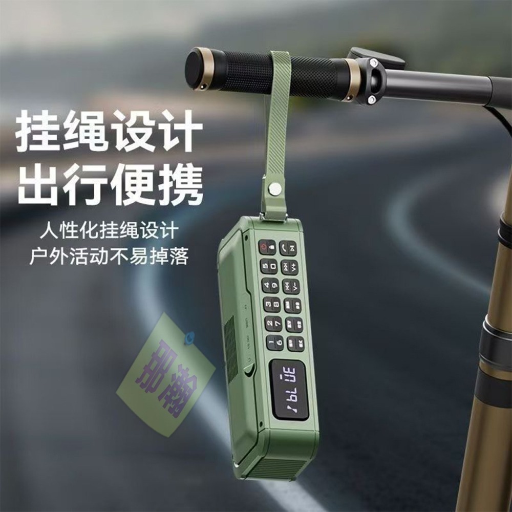 臺灣出貨：Amoi夏新H3 收音機藍牙無線多媒體音響播放器雙喇叭便攜式行動重低音音響-細節圖9