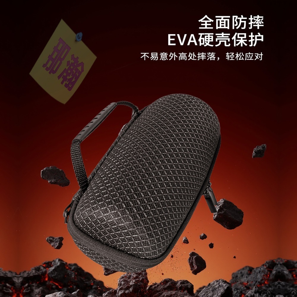 快速出貨：適合JBL CHARGE6 藍牙音響透音便攜式防水戶外音箱收納包保護套收納盒透音保護收納包-細節圖3