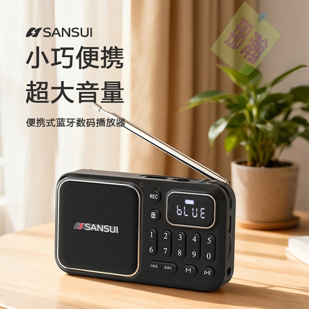【現貨】 多媒體F66藍牙無線音響 FM收音機 便攜式插卡隨身聽 可拆卸電池 支援錄音 隨身碟播放 耳機輸出 擴音機-細節圖4
