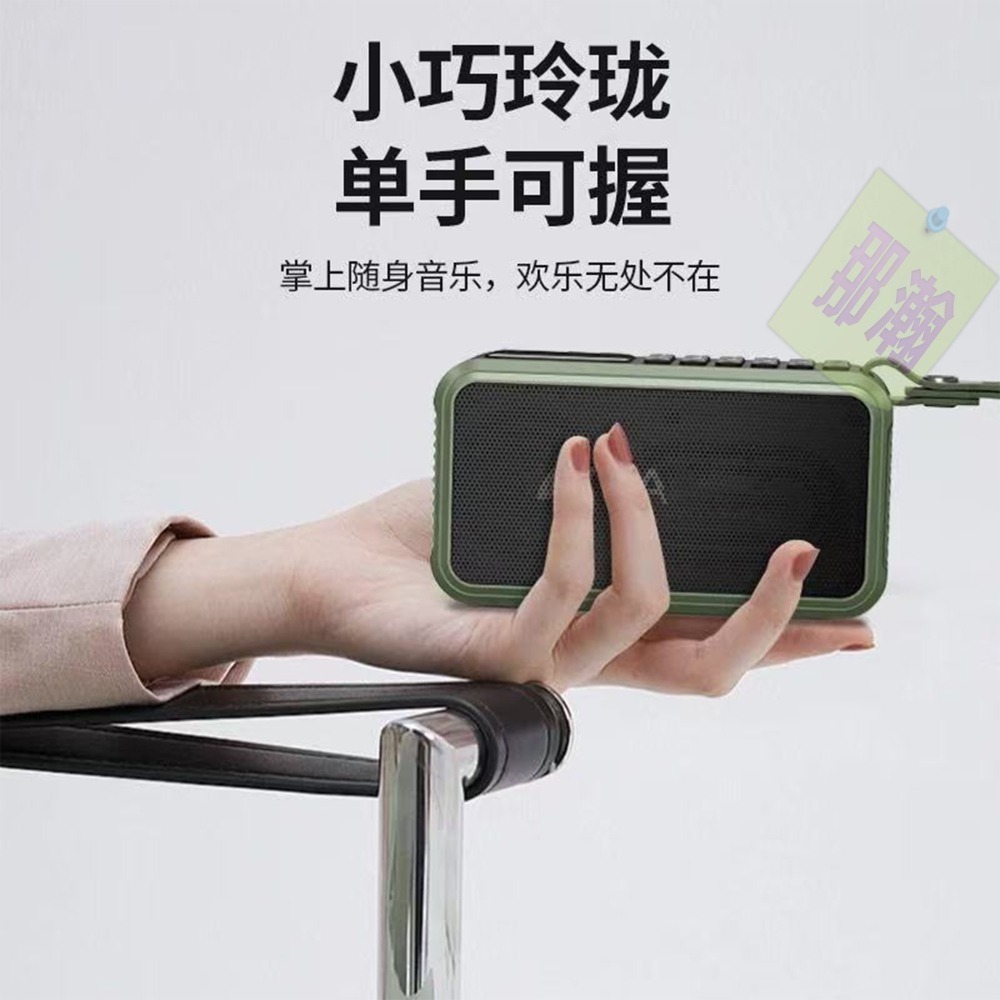 快速出貨：多媒體F62藍牙無線音響FM收音機可拆卸電池錄音便攜插卡耳機U盤收音機播放器-細節圖6