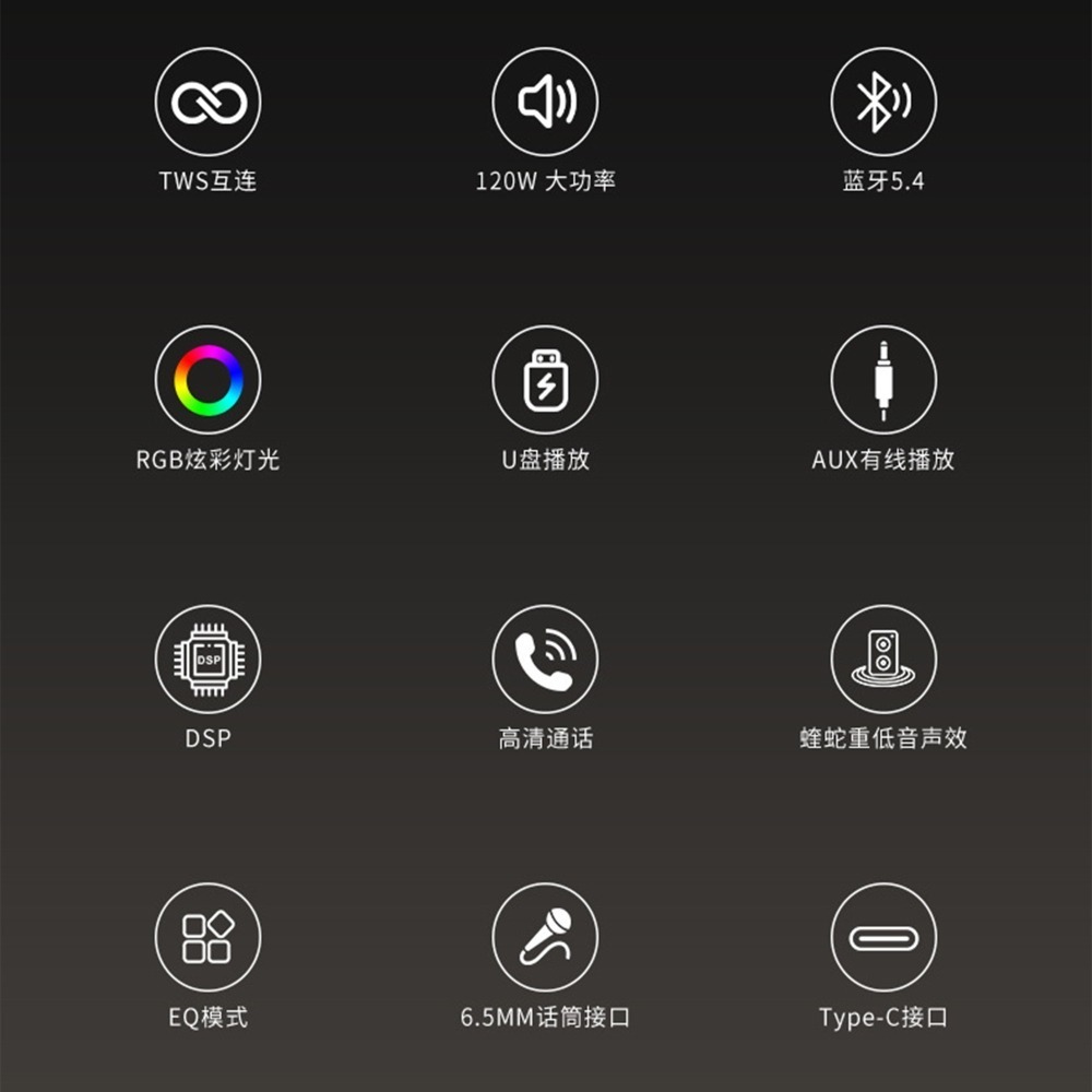 快速出貨：XDOBO 喜多寶 BMTL Boom II藍牙音響120W戰鼓高功率戶外便攜音箱超重低音炮-細節圖6