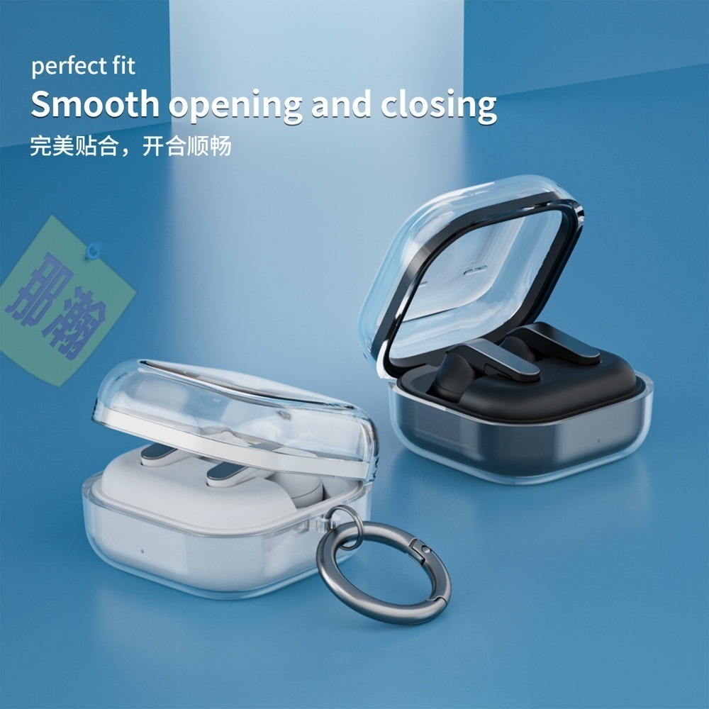 快速出貨：Samsung三星 Galaxy Buds 4~4pro藍牙無線耳機保護套耳機殼透明防摔耳機鑰匙圈包-細節圖4