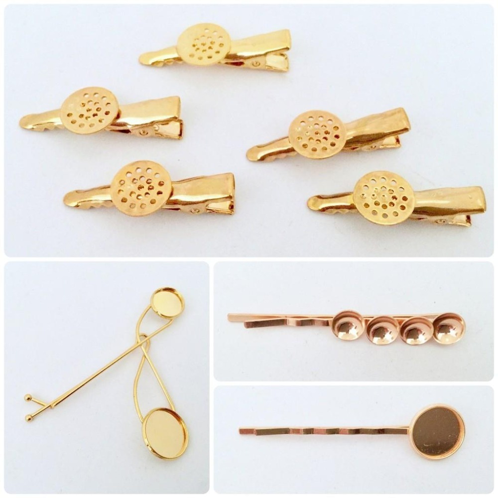 髮飾材料~邊夾 BB夾 髮夾 UV膠材料 抓夾 瀏海夾 手工藝 DIY一字夾 鴨夾 壓夾 古風 日式馬尾勾 新娘飾品-細節圖2