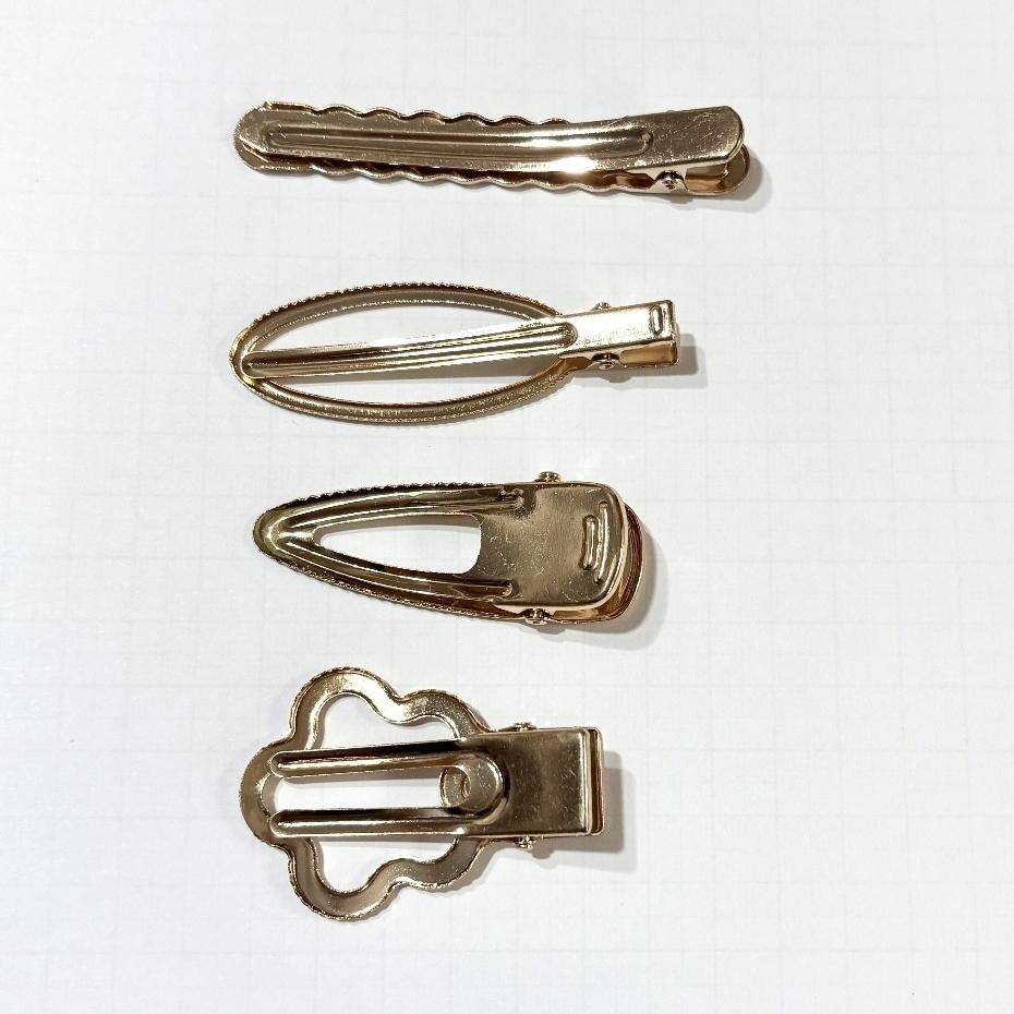 髮飾材料~邊夾 BB夾 髮夾 UV膠材料 抓夾 瀏海夾 手工藝 DIY一字夾 鴨夾 壓夾 古風 日式馬尾勾 新娘飾品-細節圖4