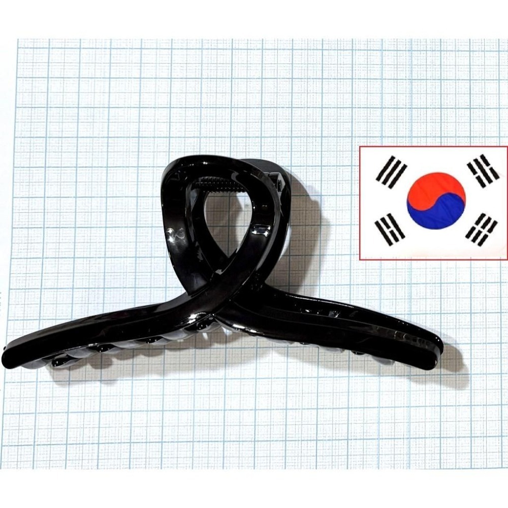 韓國製素面烤漆髮飾材料批發 鯊魚夾 抓夾 大抓夾 大鯊魚夾 13公分髮夾 包頭 手工藝 DIY 手作 三爪夾 五爪夾-細節圖3
