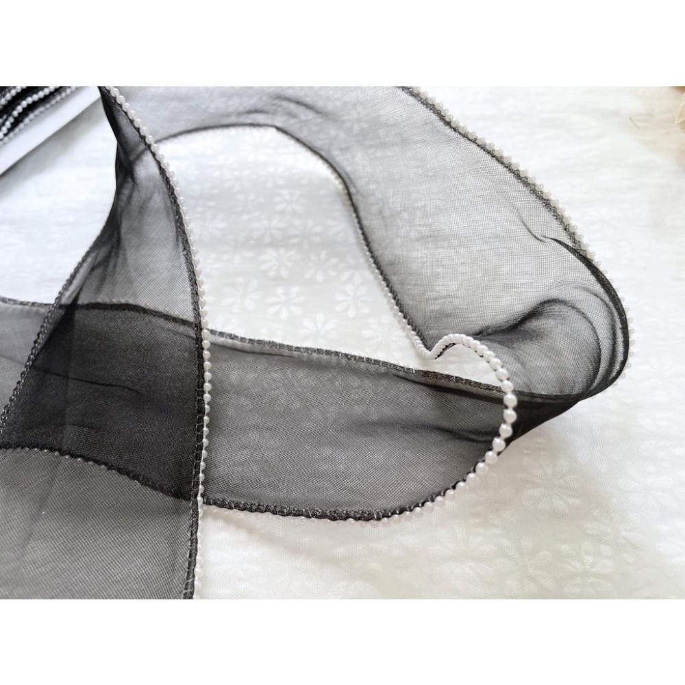 波浪烤邊雪紗緞帶~荷葉邊高質感包裝材料 手工藝 居家布置 娃衣 DIY 帽子蝴蝶結 髮飾 手作 鞋子裝飾 腰帶 啾啾-細節圖3