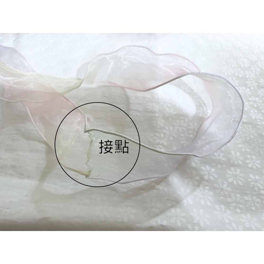 波浪烤邊雪紗緞帶~荷葉邊高質感包裝材料 手工藝 居家布置 娃衣 DIY 帽子蝴蝶結 髮飾 手作 鞋子裝飾 腰帶 啾啾-細節圖5