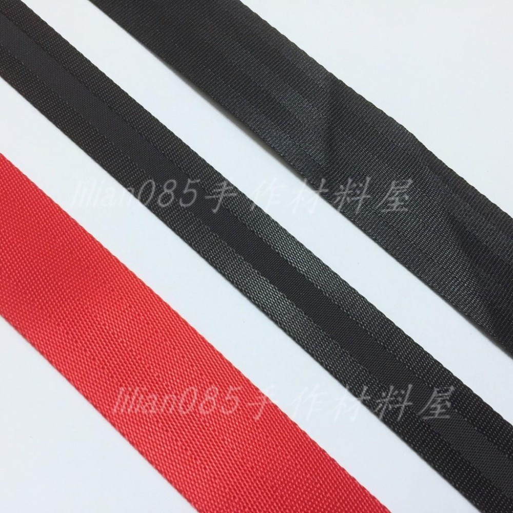 高質感安全帶材質織帶~素色織帶 包包背帶 包包提把 手工藝材料 手作材料 包袋材料 包包配件 厚織帶 DIY 拼布-細節圖3
