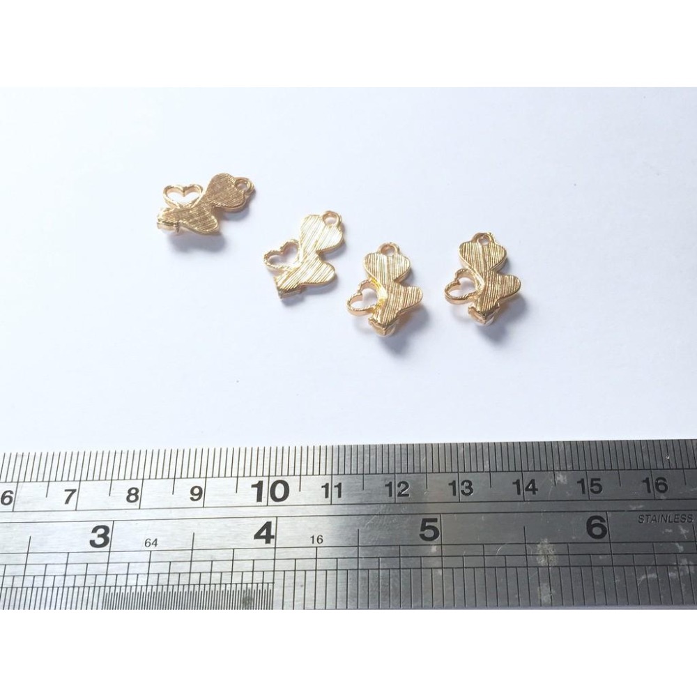 珍珠愛心金屬掛件 合金 樹脂 手工藝材料 手機殼 DIY 鑰匙圈 耳環 髮飾材料 耳飾 貼飾 項鍊 手鍊 手機吊飾-細節圖5