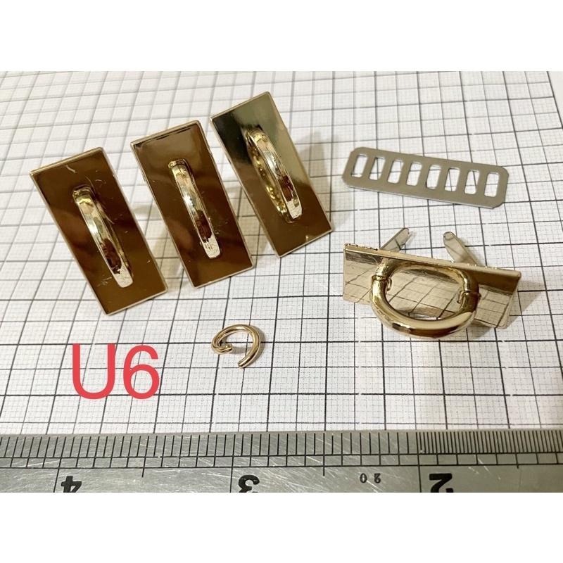 拱橋 提環 提耳 提把連接~高質感包包金屬配件 DIY 手作材料 皮革包配件 合金 20mm 25mm 淺金色-細節圖3