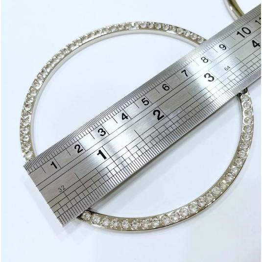 高質感鑽飾珍珠提把~晚宴包 手拿包 手挽 珍珠鏈條 五金配件 手提把包材料 手工藝 鍊條 金屬鏈 箱包配件 DIY-規格圖3