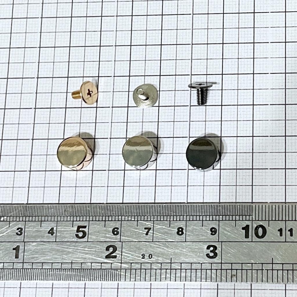 高質感腳釘 拉鍊尾~ 尾扣 尾止 5號拉鏈 箱包配件 槍黑色 銀色 淺金色 口金包材料 手工藝 五金材料 DIY 拼布-細節圖6