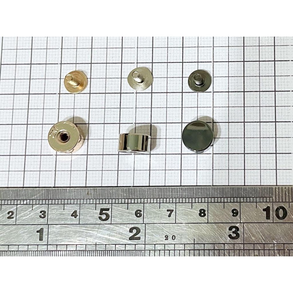 高質感腳釘 拉鍊尾~ 尾扣 尾止 5號拉鏈 箱包配件 槍黑色 銀色 淺金色 口金包材料 手工藝 五金材料 DIY 拼布-細節圖7