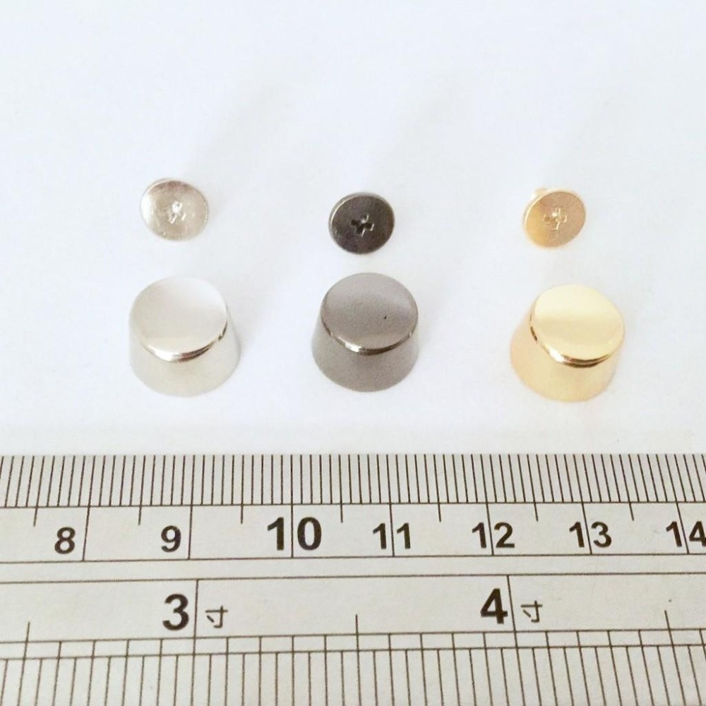 高質感腳釘 拉鍊尾~ 尾扣 尾止 5號拉鏈 箱包配件 槍黑色 銀色 淺金色 口金包材料 手工藝 五金材料 DIY 拼布-細節圖9