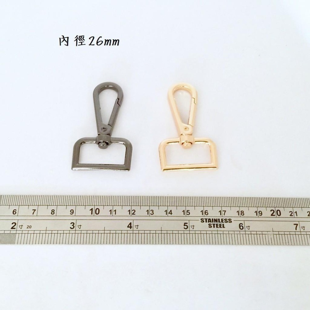 優質日形環 口環 日環 問號勾 龍蝦勾 勾扣 龍蝦扣~槍黑色 銀色 淺金色 口金包材料 手工藝 箱包配件 掛勾 厚五金-細節圖5