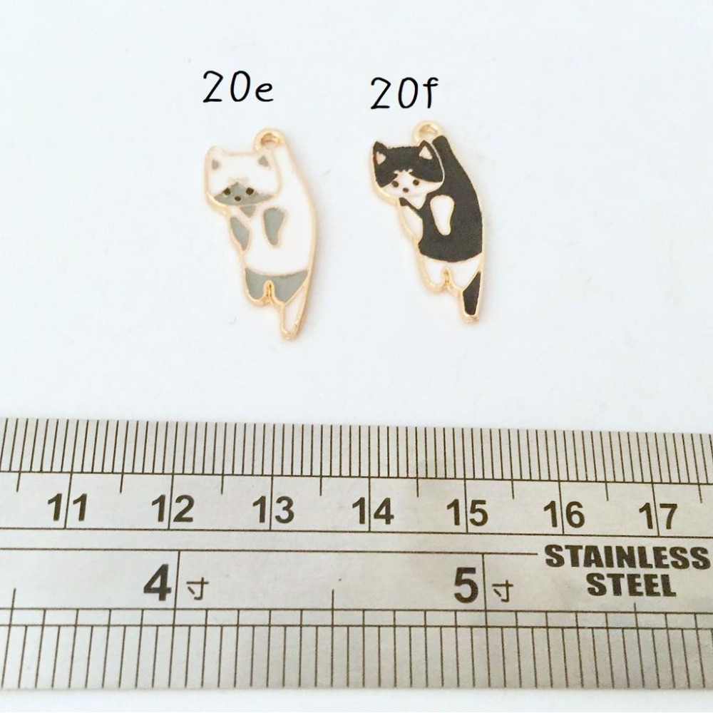 貓咪卡通合金配件~掛件 金屬 油滴 手工藝材料 手機殼 DIY 鑰匙圈 耳環 髮飾材料 耳飾 貼飾 掛件 手機吊飾-細節圖4