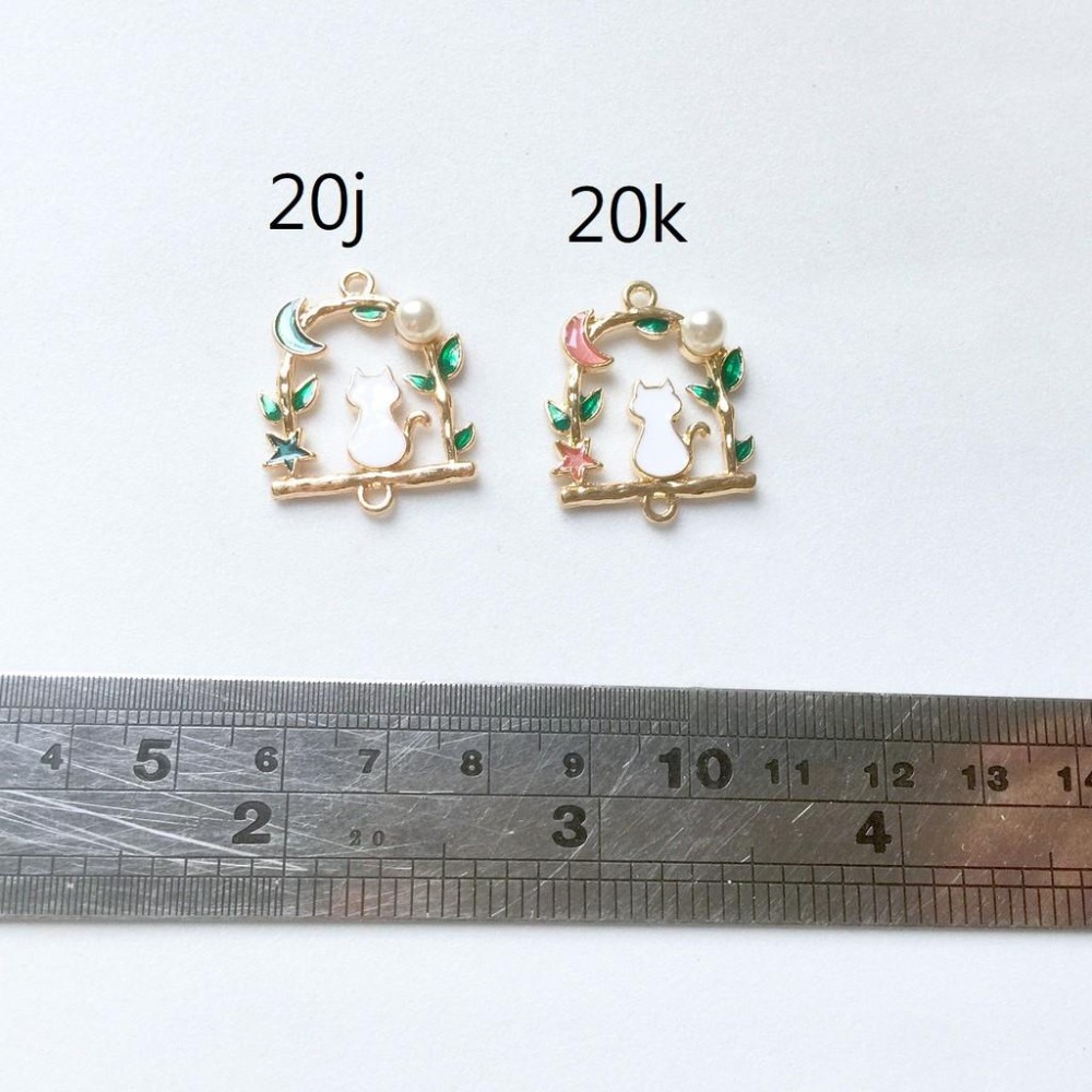 貓咪卡通合金配件~掛件 金屬 油滴 手工藝材料 手機殼 DIY 鑰匙圈 耳環 髮飾材料 耳飾 貼飾 掛件 手機吊飾-細節圖5