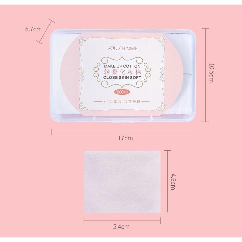【雜惑殿】1000片一次性化妝棉 上妝棉 薄款省水卸妝棉 濕敷棉雙面卸甲棉-細節圖4