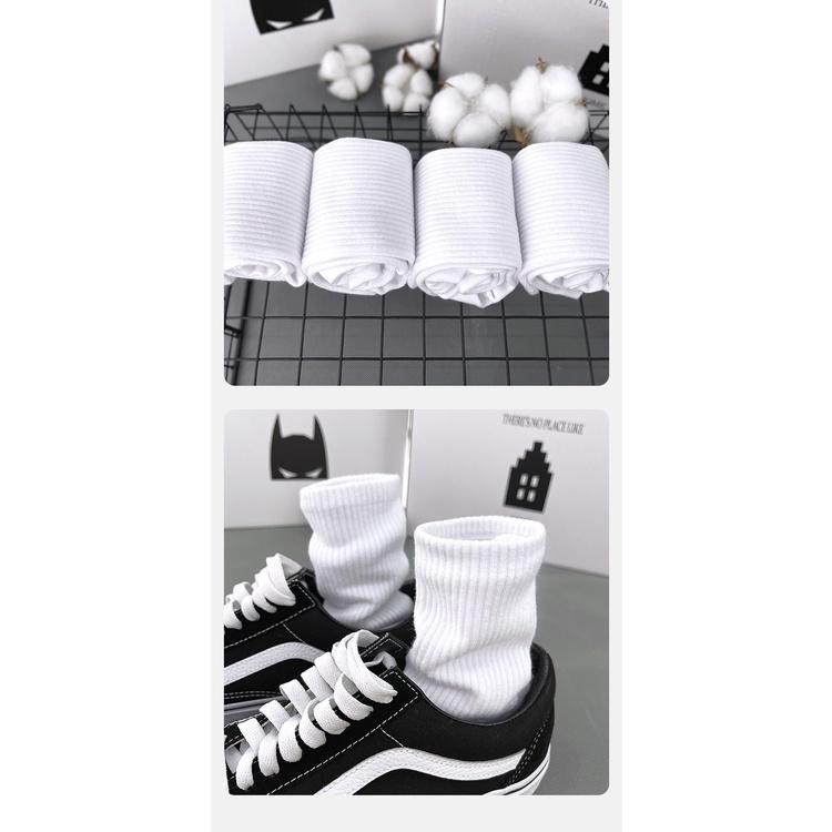 【台灣現貨火速寄出】白色襪子 黑色襪子 男長襪 純色 純棉 防臭 吸汗 中筒 籃球 運動 潮流 春秋長筒-細節圖6