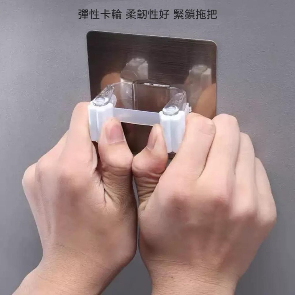 【台灣現貨火速寄出】強力拖把夾 免打孔 防水 無痕 拖把掛鉤 壁掛掃把夾 浴室 衛浴無痕貼 掛勾-細節圖2